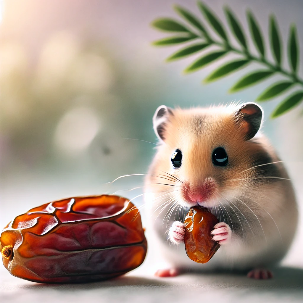 hamster eating Dates