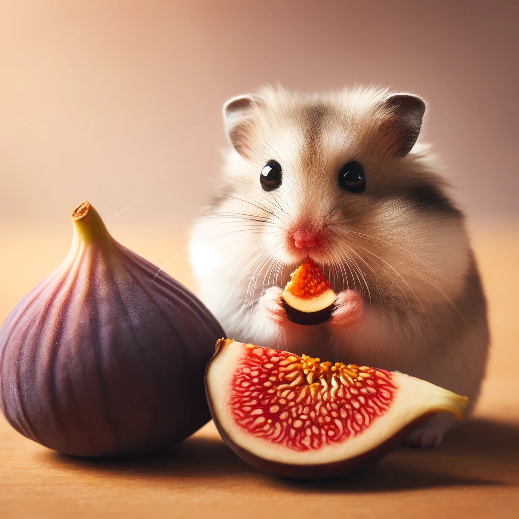 hamster eating Fig